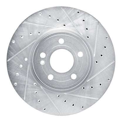R1 Concepts R1 19-26 Mercedes-Benz A220 Front Right Drilled & Slotted Silver Brake Rotor