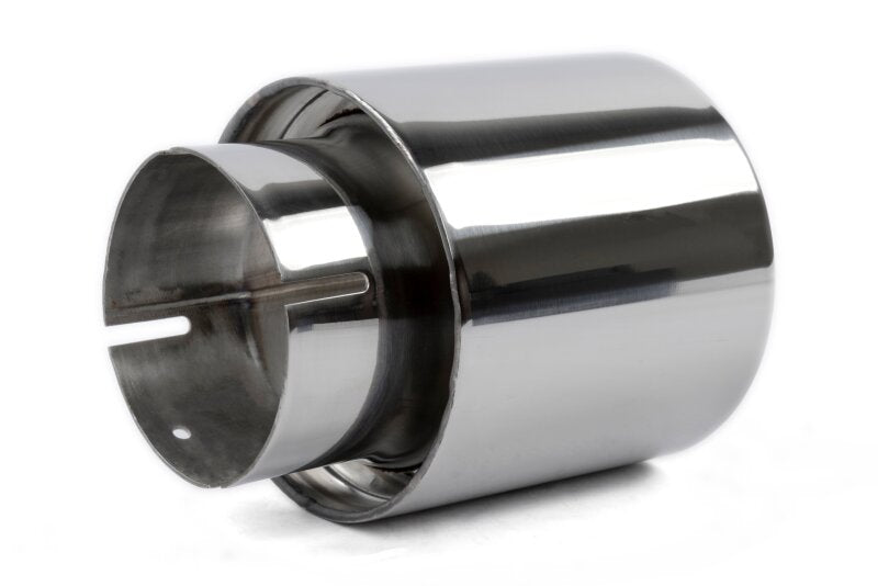 Dinan Double-Walled 4in Clamp-On Exhaust Tip - Polished - 4in Outlet / 2.75in Inlet