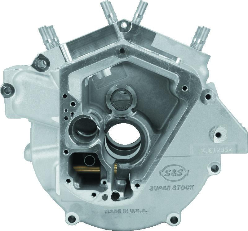 S&S Cycle 70-84 BT w/ 3-5/8in Bore Super Stock Alternator Style Crankcase - Natural