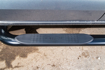 Dee Zee 14-19 Chevrolet Silverado Tubes - 4In Oval Black Steel CrewCab