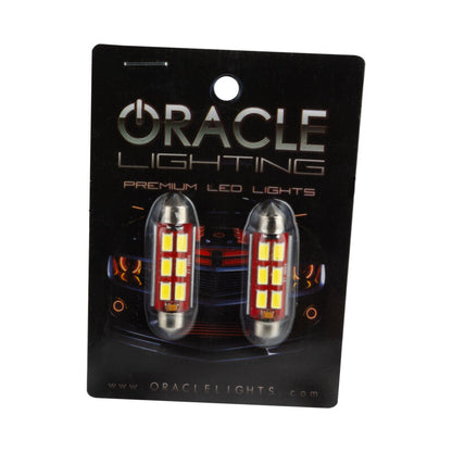 ORACLE Lighting Oracle 44MM 6 LED 3-Chip Festoon Bulbs (Pair) - Cool White