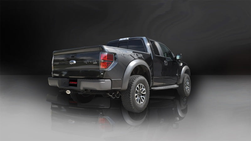 CORSA Performance Corsa 2011-2014 Ford F-150 Raptor 6.2L V8 145in Wheelbase Black Xtreme Cat-Back Exhaust