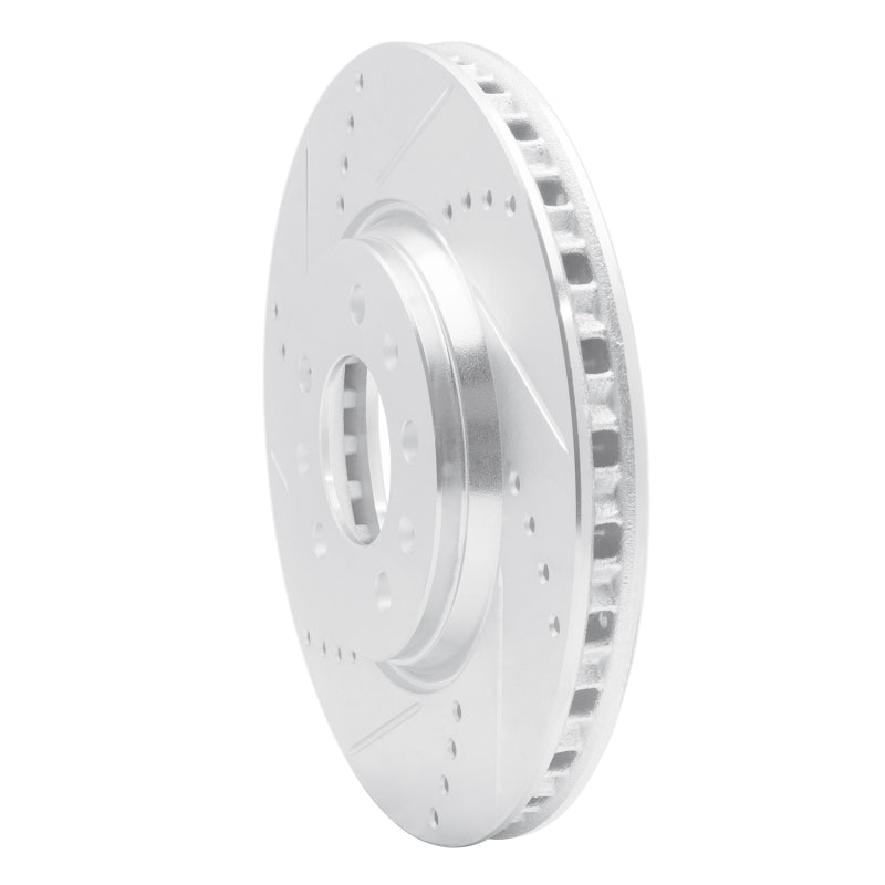 R1 Concepts R1 06-10 Pontiac SOLSTICE Front Left Drilled & Slotted Silver Brake Rotor