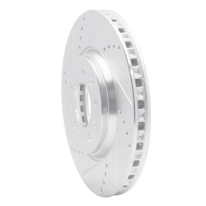 R1 Concepts R1 06-10 Pontiac SOLSTICE Front Left Drilled & Slotted Silver Brake Rotor