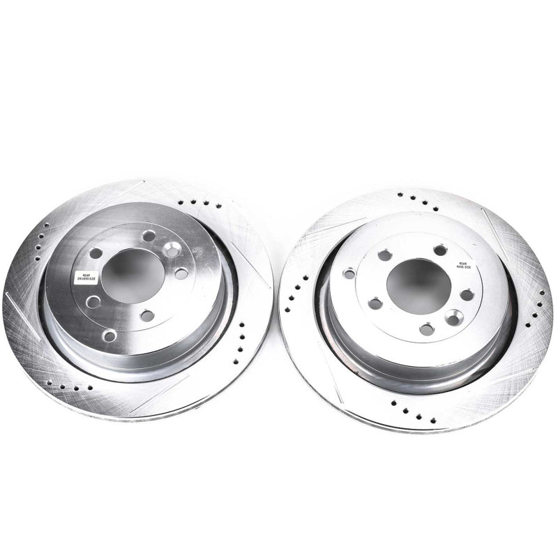 PowerStop Power Stop 05-09 Land Rover LR3 Rear Evolution Drilled & Slotted Rotors - Pair