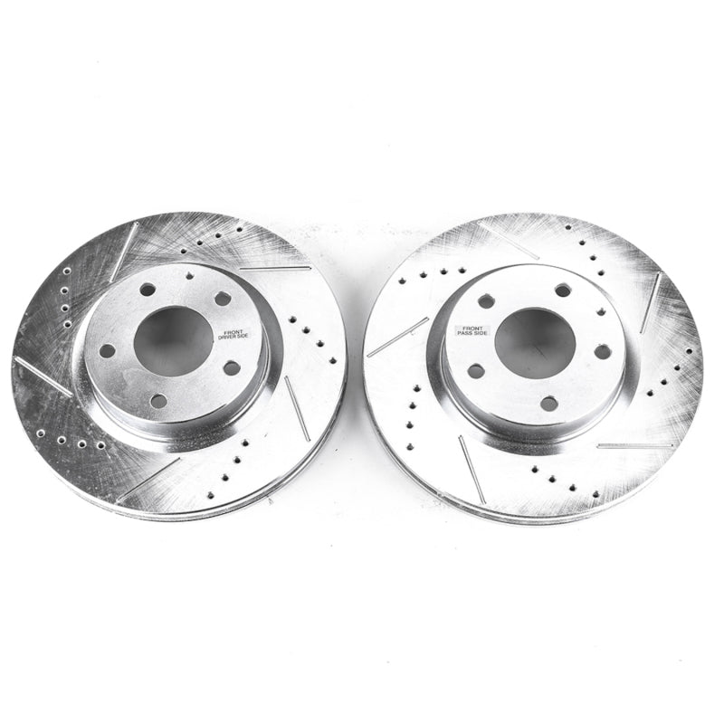 PowerStop Power Stop 14-18 Mazda 3 Front Evolution Drilled & Slotted Rotors - Pair