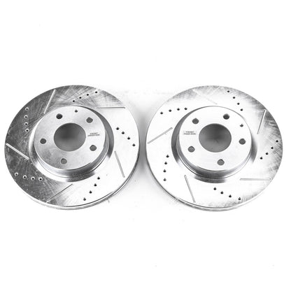 PowerStop Power Stop 14-18 Mazda 3 Front Evolution Drilled & Slotted Rotors - Pair