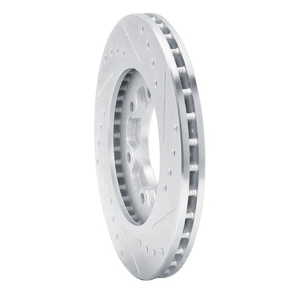 R1 Concepts R1 86-06 Chevrolet Luv Pickup (Mexico) Front Left Drilled & Slotted Silver Brake Rotor