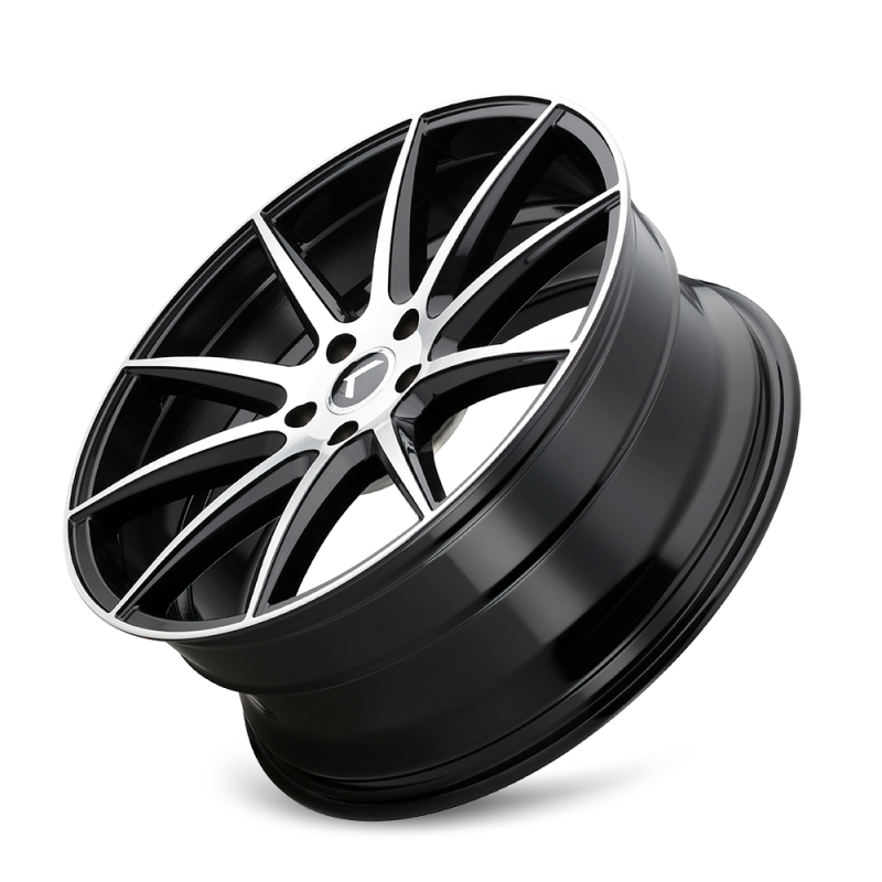 Kraze Wheels Kraze KR194 Cosmos 17x8 / 5x114.3 BP / 38mm Offset / 72.62mm Hub Gloss Black Machined Wheel