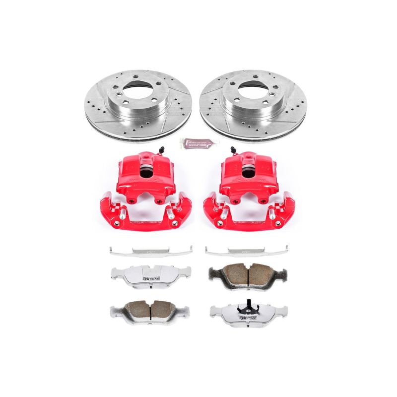 PowerStop Power Stop 92-98 BMW 318i Front Z26 Street Warrior Brake Kit w/Calipers