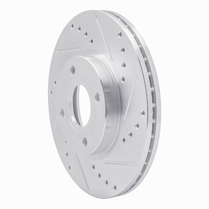 R1 Concepts R1 14-23 Ford Fiesta (USA/Canada) Front Right Drilled & Slotted Silver Brake Rotor