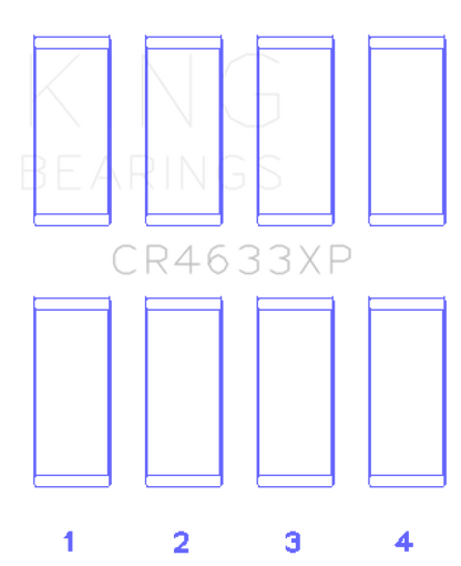 King Engine Bearings Peugeot EP6DT / BMW N14B16C (Size +.010mm Undersize) Rod Bearing Set