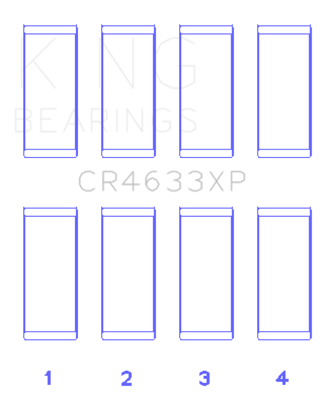 King Engine Bearings Peugeot EP6DT / BMW N14B16C (Size +.001mm Undersize) Rod Bearing Set