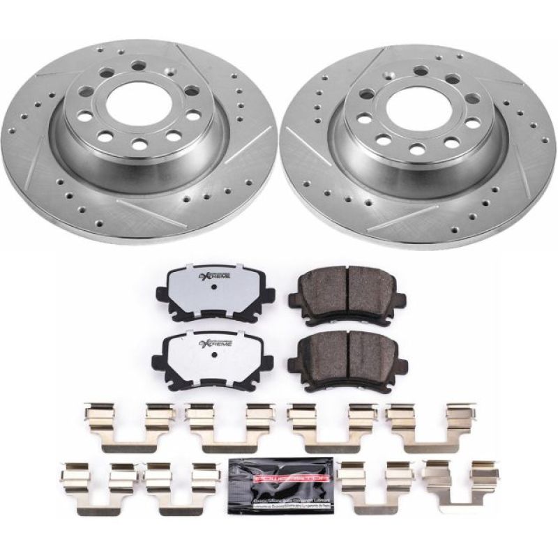 PowerStop Power Stop 2013 Audi A3 Rear Z26 Street Warrior Brake Kit