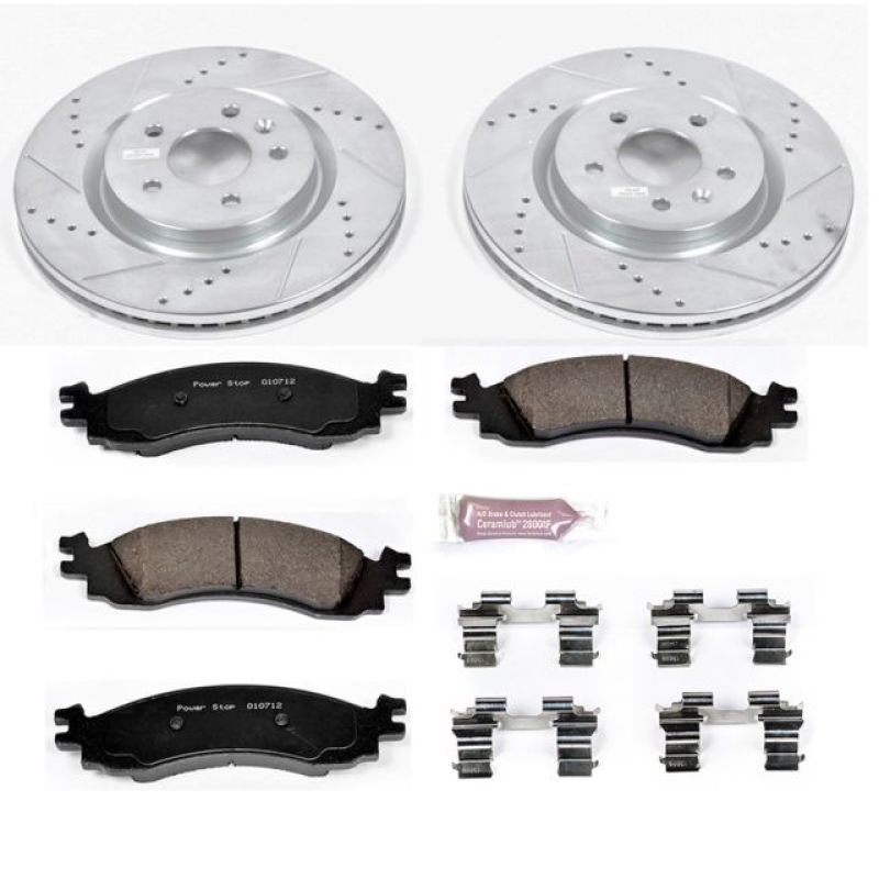 PowerStop Power Stop 11-12 Ford Taurus Front Z23 Evolution Sport Brake Kit