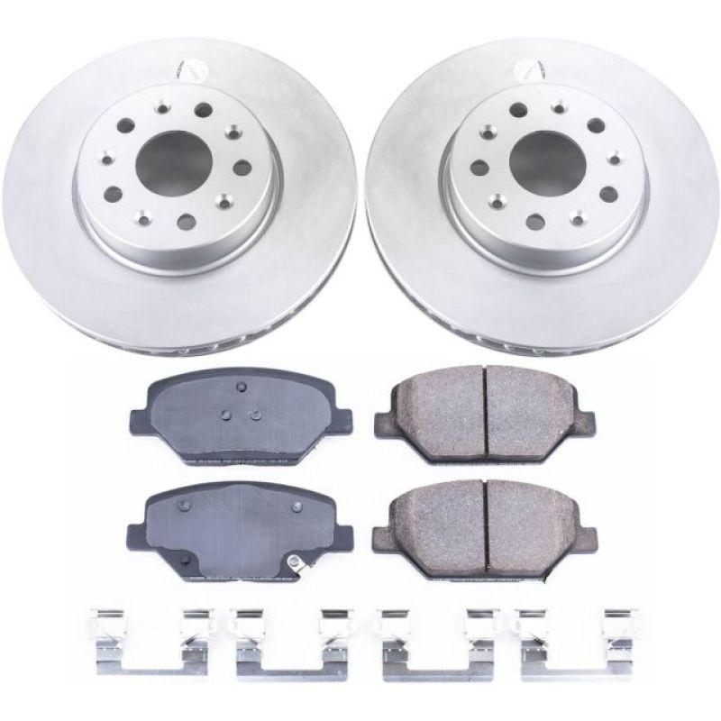 PowerStop Power Stop 16-19 Chevrolet Camaro Front Z17 Evolution Geomet Coated Brake Kit