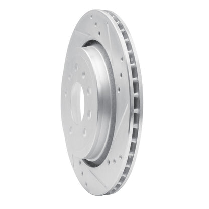 R1 Concepts R1 03-11 Cadillac BLS (Mexico) Rear Right Drilled & Slotted Silver Brake Rotor