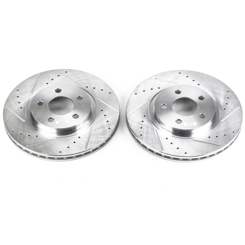 PowerStop Power Stop 01-10 Chrysler PT Cruiser Front Evolution Drilled & Slotted Rotors - Pair
