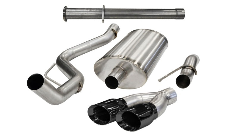 CORSA Performance Corsa 2011-2014 Ford F-150 Raptor 6.2L V8 145in Wheelbase Black Xtreme Cat-Back Exhaust