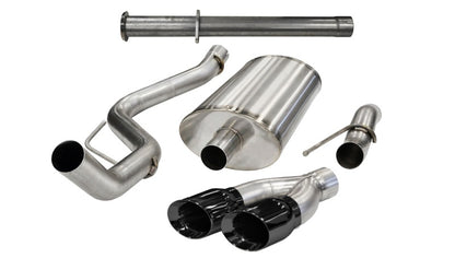 CORSA Performance Corsa 2011-2014 Ford F-150 Raptor 6.2L V8 145in Wheelbase Black Xtreme Cat-Back Exhaust
