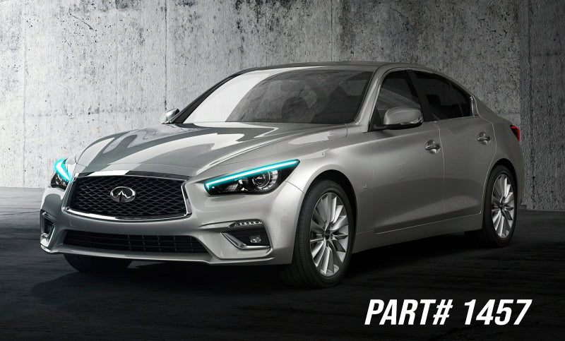 ORACLE Lighting Oracle 14-21 Infiniti Q50 RGB+W Headlight DRL Upgrade Kit - ColorSHIFT w/ BC1 Controller