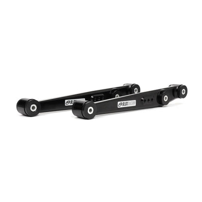 BLOX Racing V2 Billet Rear Lower Control Arms Poly Bushings 96-00 Honda Civic - Black