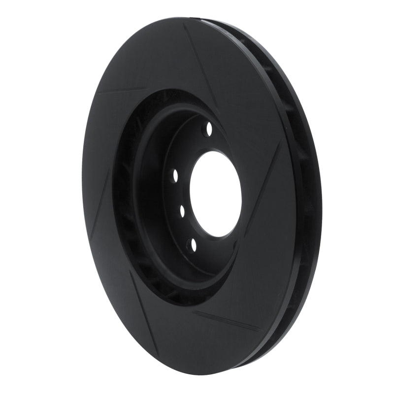 R1 Concepts R1 95-02 BMW M3 Right Front Slotted Black Brake Rotor
