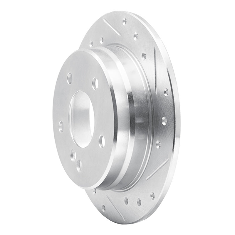 R1 Concepts R1 94-98 Mercedes-Benz C280 Rear Right Drilled & Slotted Silver Brake Rotor