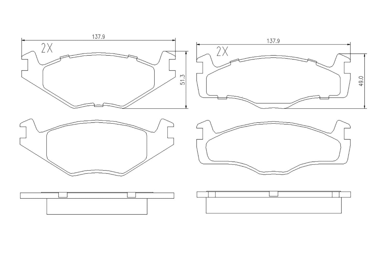 BOGAP A8210146 Brake Pad Set, Disc Brake