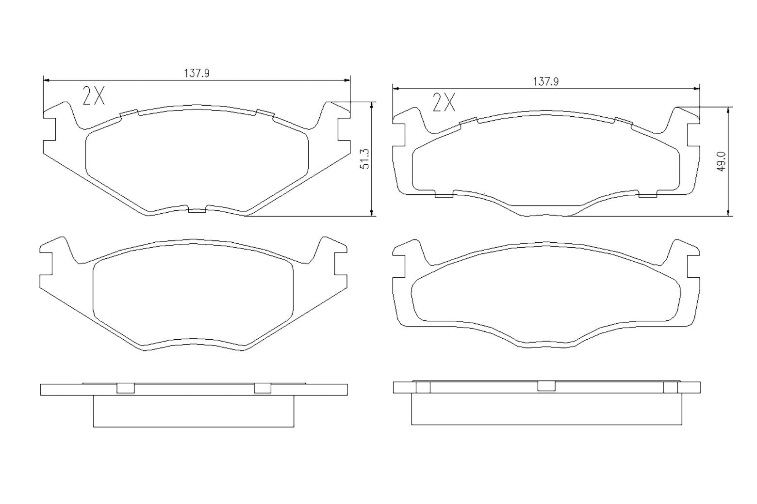BOGAP A8210146 Brake Pad Set, Disc Brake