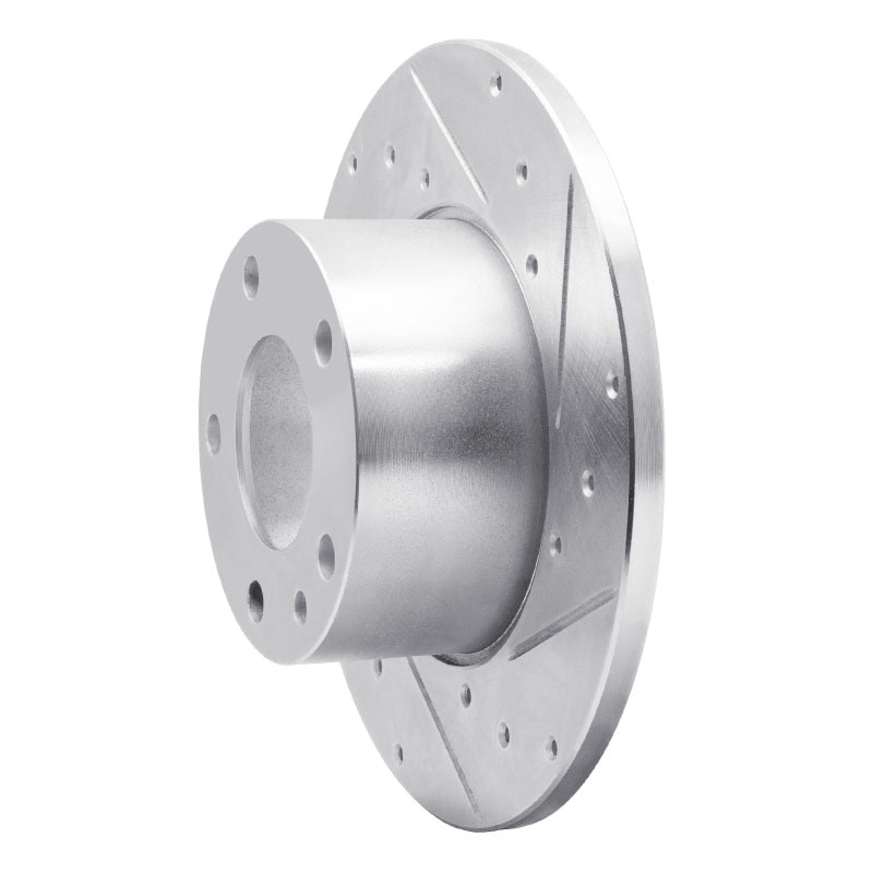 R1 Concepts R1 76-76 BMW 530I Front Right Drilled & Slotted Silver Brake Rotor