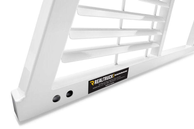 BackRack 17-20 Ford F-250/350/450 SD Louvered Rack Frame ONLY (Req. HW) - White