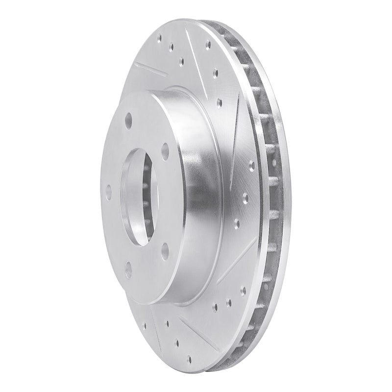 R1 Concepts R1 77-80 Buick LeSabre Rear Right Drilled & Slotted Silver Brake Rotor