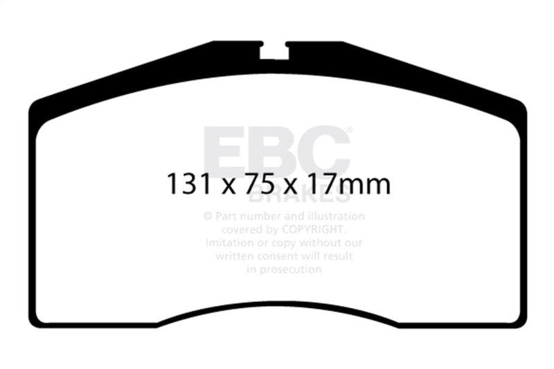 EBC Racing 93-95 Porsche 911 (964) 3.6L Turbo RP-X Front Brake Pads