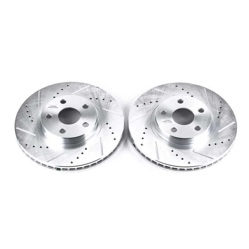 PowerStop Power Stop 03-08 Pontiac Vibe Front Evolution Drilled & Slotted Rotors - Pair