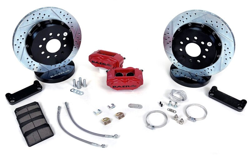 Baer Brakes 98-02 Chevrolet Camaro 13in SS4+ Rear SDZ Brake Kit - Monster Green