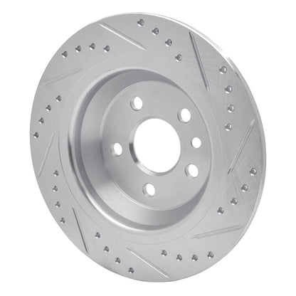 R1 Concepts R1 09-15 Ford Focus RS (Mexico) Rear Left Drilled & Slotted Silver Brake Rotor