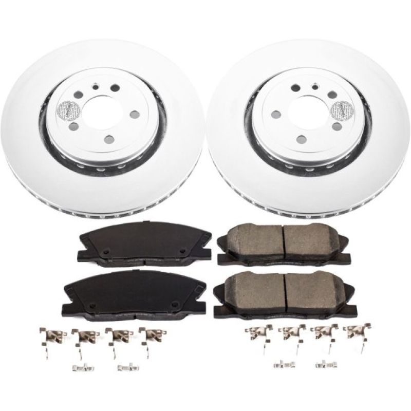 PowerStop Power Stop 14-22 Dodge Charger Front Z17 Coated Brake Kit
