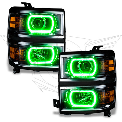 ORACLE Lighting Oracle Chevrolet Silverado 14-15 Halo Kit Projector Style - ColorSHIFT