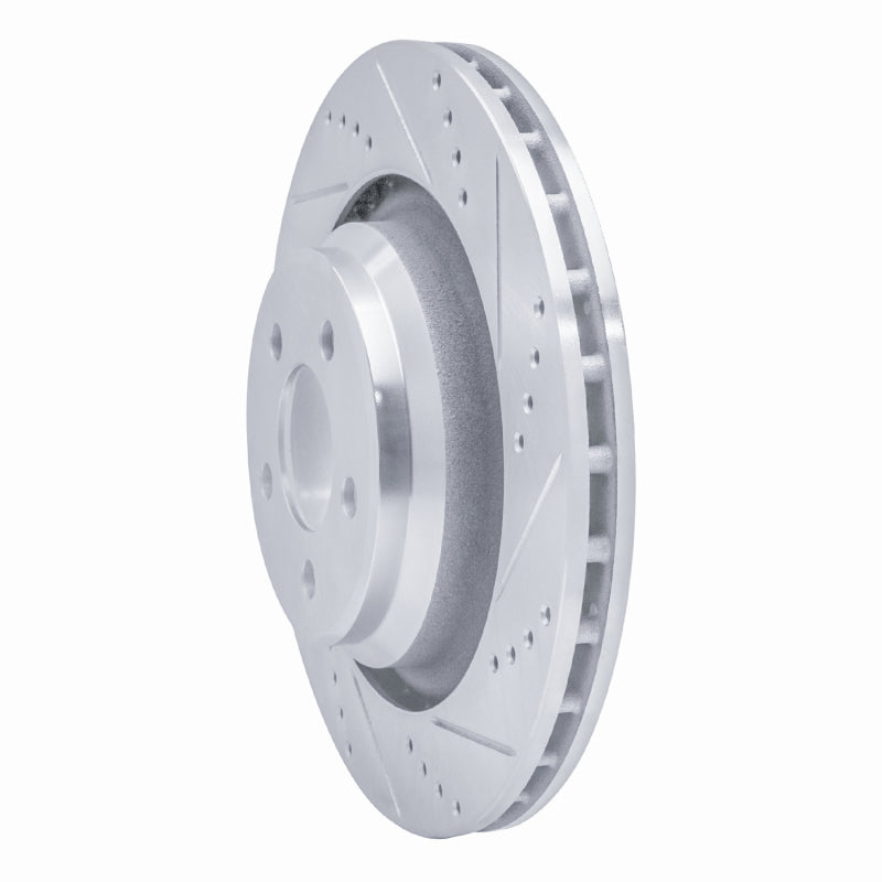 R1 Concepts R1 05-23 Chrysler 300 Rear Right Drilled & Slotted Silver Brake Rotor