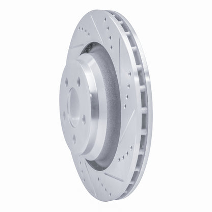 R1 Concepts R1 05-23 Chrysler 300 Rear Right Drilled & Slotted Silver Brake Rotor