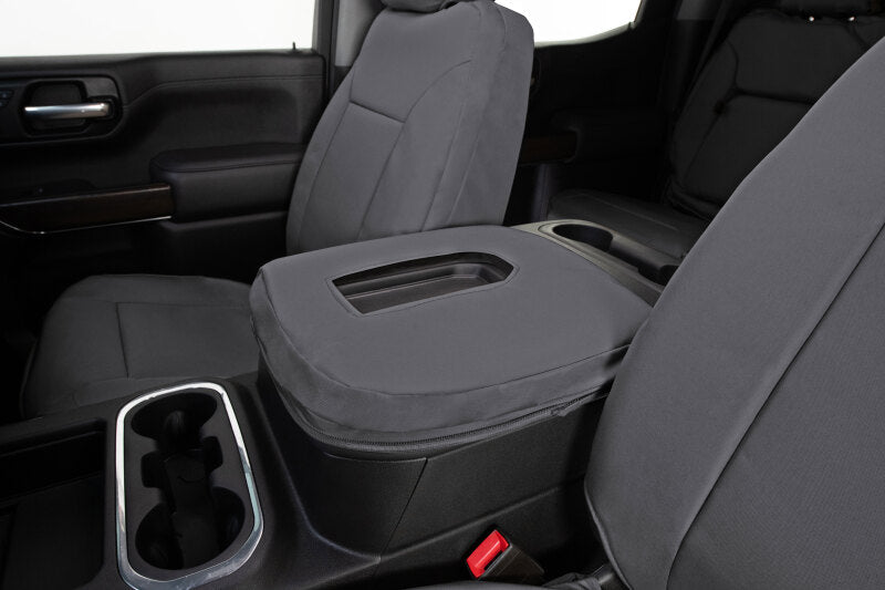 Covercraft 14-18 Chevrolet Silverado/GMC Endura PrecisionFit Second Row Seat Covers - Silver/Silver