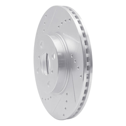 R1 Concepts R1 12-18 Toyota Yaris (USA/Canada) Front Left Drilled & Slotted Silver Brake Rotor