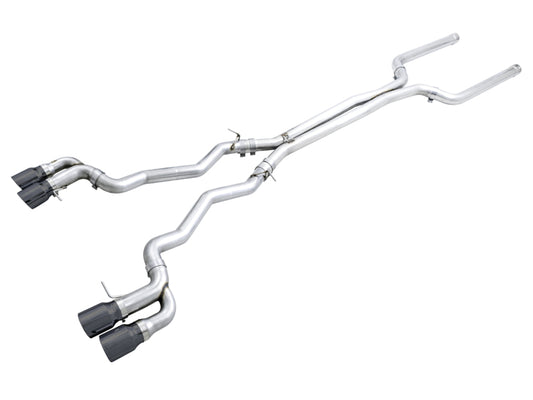 AWE Tuning 18-19 BMW M5 (F90) 4.4T AWD Cat-Back Exhaust - Track Edition (Diamond Black Tips)