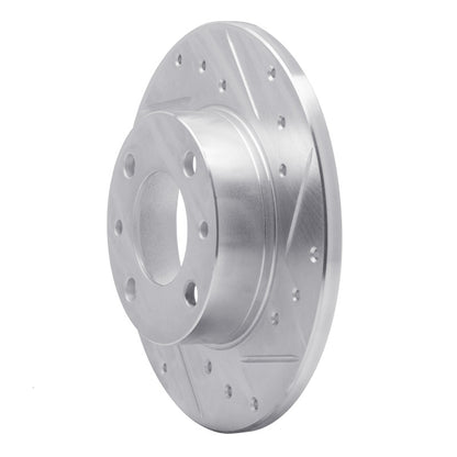 R1 Concepts R1 1966-1992 Bertone X-1/9 Front/Rear Right Drilled & Slotted Silver Brake Rotor