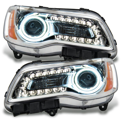 ORACLE Lighting Oracle 11-14 Chrysler 300C SMD HL - Chrome - NON HID - ColorSHIFT