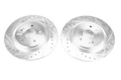 PowerStop Power Stop 18-19 Honda Odyssey Rear Evolution Drilled & Slotted Rotors - Pair