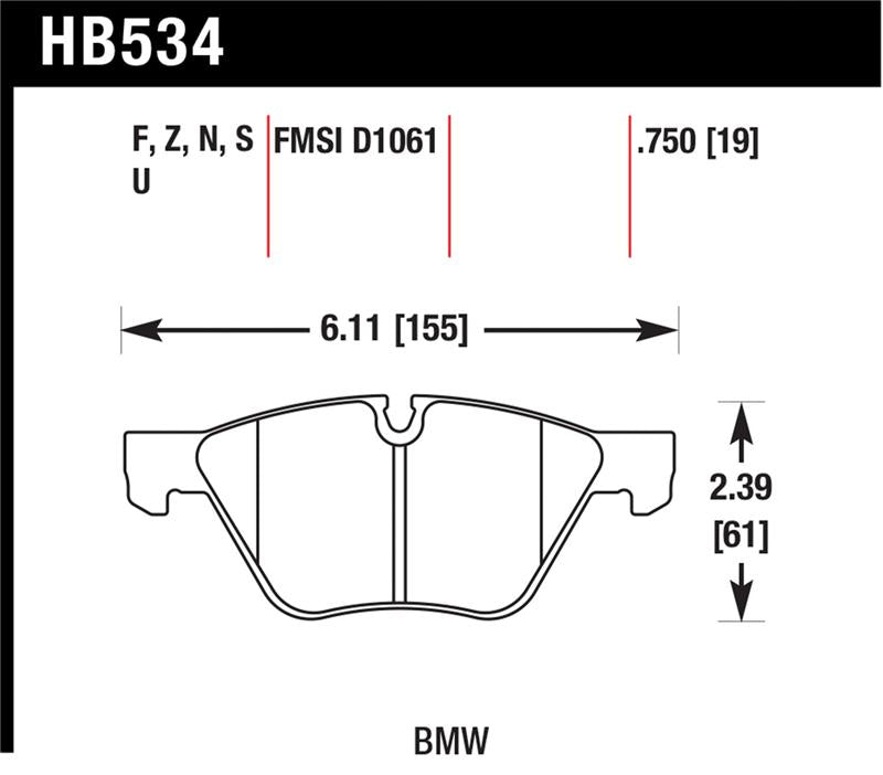 Hawk Performance Hawk HP+ Street Brake Pads