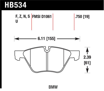 Hawk Performance Hawk HP+ Street Brake Pads