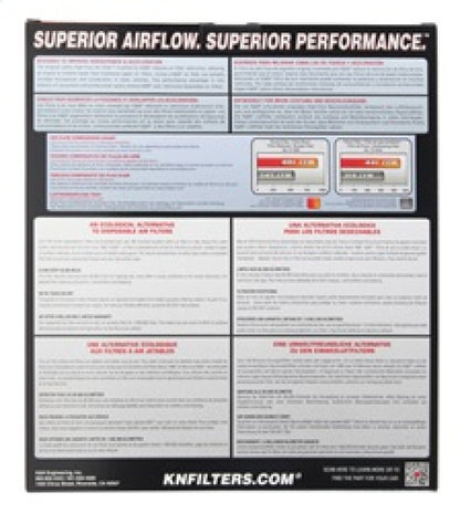 K&N Engineering K&N Replacement Panel Air Filter for 2015 Hyundai Genesis Sedan 3.8L V6